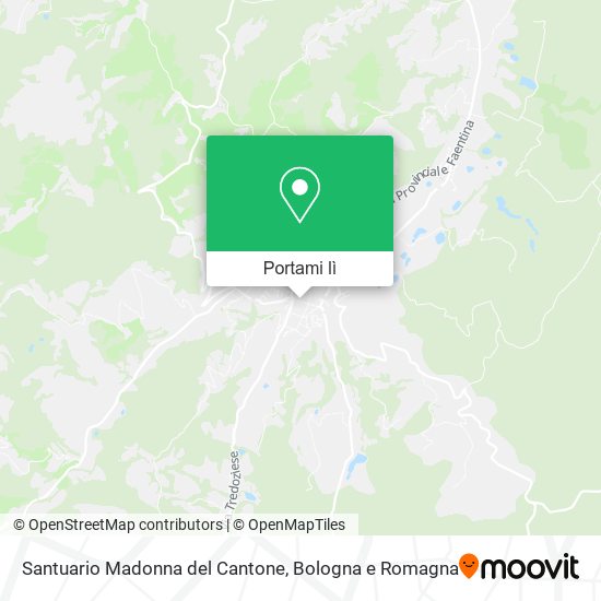 Mappa Santuario Madonna del Cantone