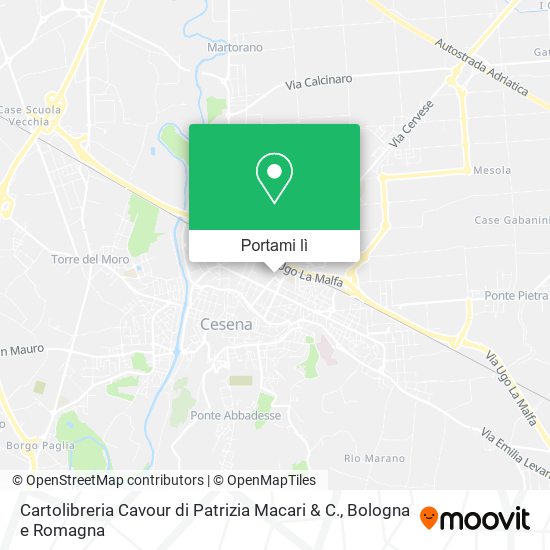 Mappa Cartolibreria Cavour di Patrizia Macari & C.