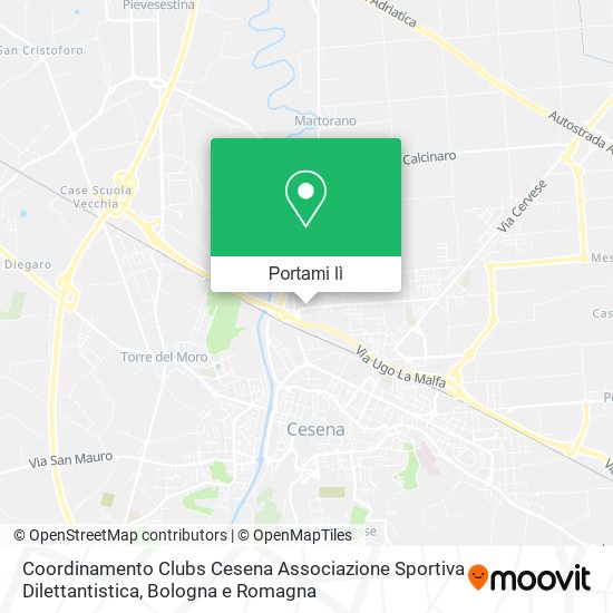 Mappa Coordinamento Clubs Cesena Associazione Sportiva Dilettantistica