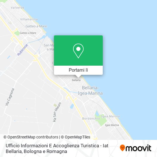 Mappa Ufficio Informazioni E Accoglienza Turistica - Iat Bellaria
