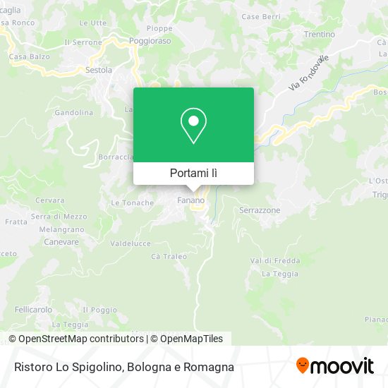 Mappa Ristoro Lo Spigolino