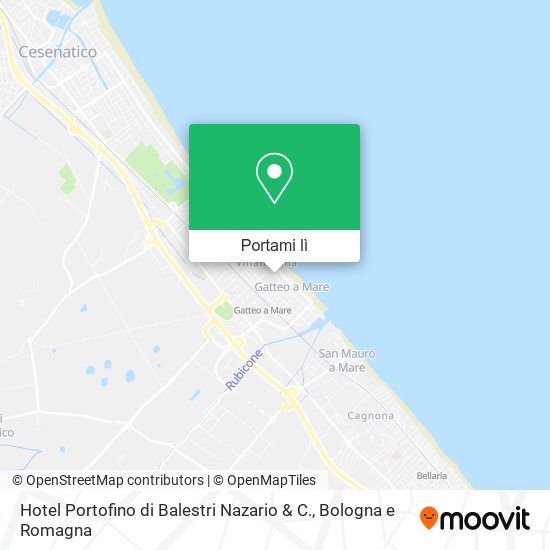Mappa Hotel Portofino di Balestri Nazario & C.