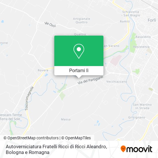 Mappa Autoverniciatura Fratelli Ricci di Ricci Aleandro