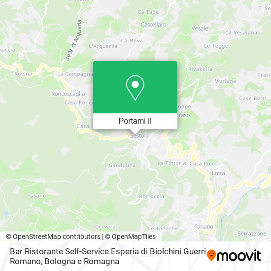Mappa Bar Ristorante Self-Service Esperia di Biolchini Guerri Romano