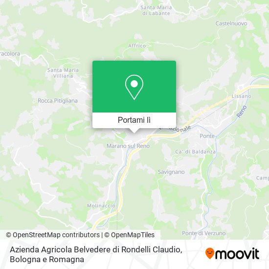 Mappa Azienda Agricola Belvedere di Rondelli Claudio
