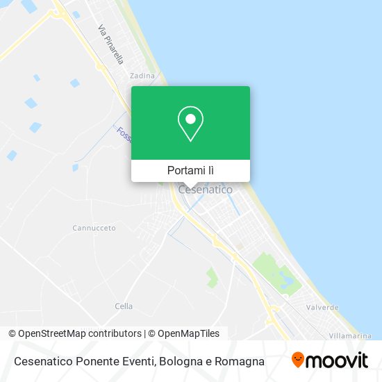 Mappa Cesenatico Ponente Eventi
