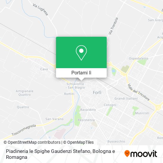 Mappa Piadineria le Spighe Gaudenzi Stefano
