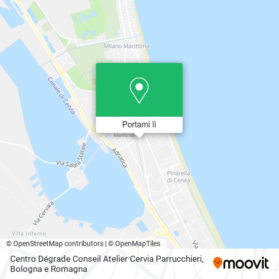 Mappa Centro Dégrade Conseil Atelier Cervia Parrucchieri