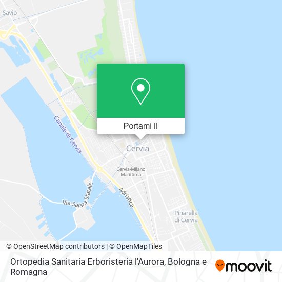 Mappa Ortopedia Sanitaria Erboristeria l'Aurora