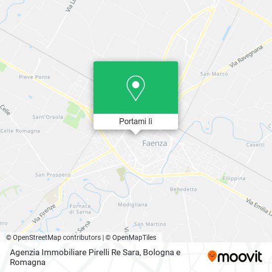 Mappa Agenzia Immobiliare Pirelli Re Sara
