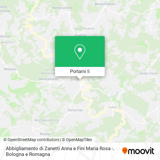 Mappa Abbigliamento di Zanetti Anna e Fini Maria Rosa -