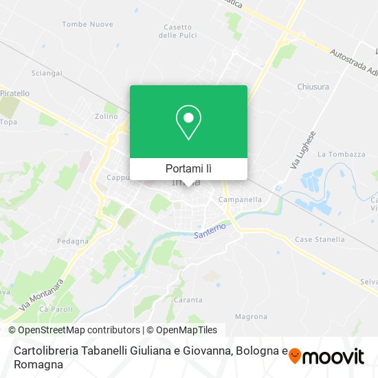 Mappa Cartolibreria Tabanelli Giuliana e Giovanna