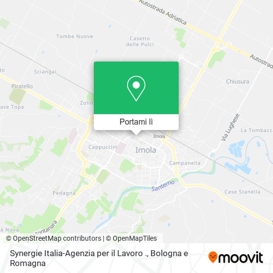 Mappa Synergie Italia-Agenzia per il Lavoro .