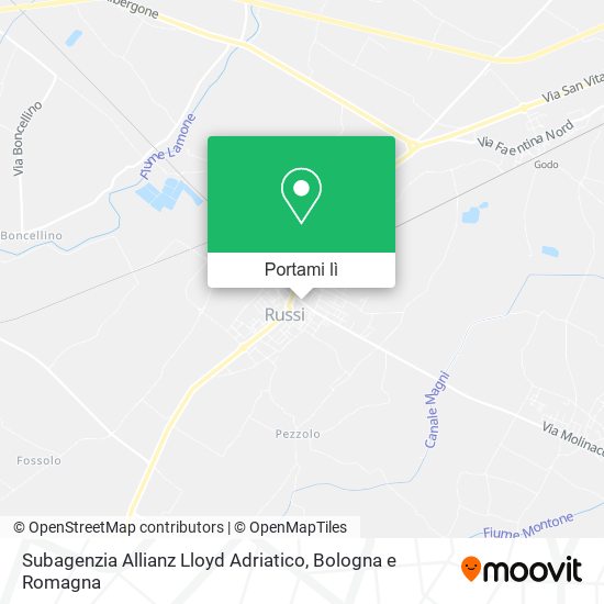 Mappa Subagenzia Allianz Lloyd Adriatico