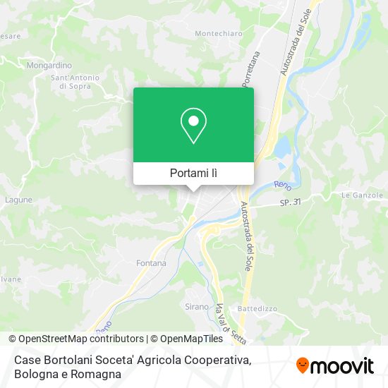 Mappa Case Bortolani Soceta' Agricola Cooperativa