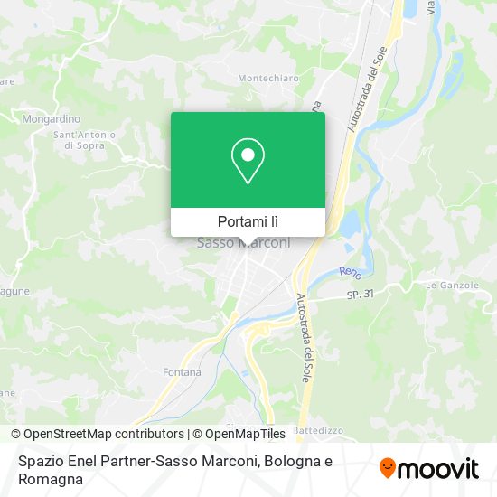 Mappa Spazio Enel Partner-Sasso Marconi