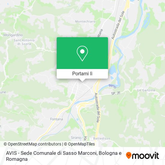 Mappa AVIS - Sede Comunale di Sasso Marconi