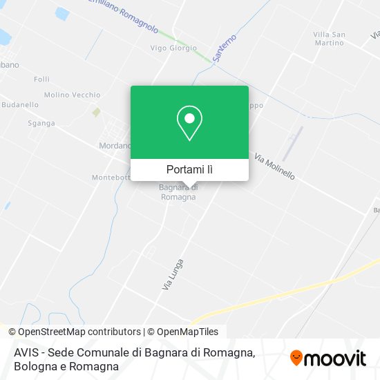 Mappa AVIS - Sede Comunale di Bagnara di Romagna