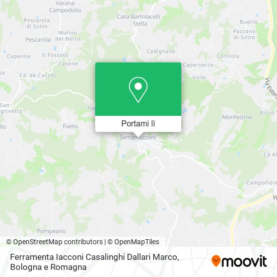 Mappa Ferramenta Iacconi Casalinghi Dallari Marco