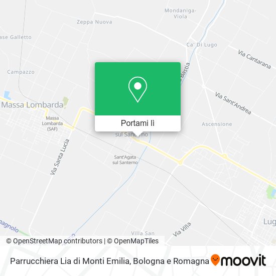 Mappa Parrucchiera Lia di Monti Emilia