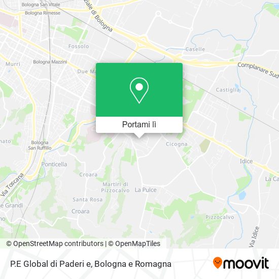 Mappa P.E Global di Paderi e
