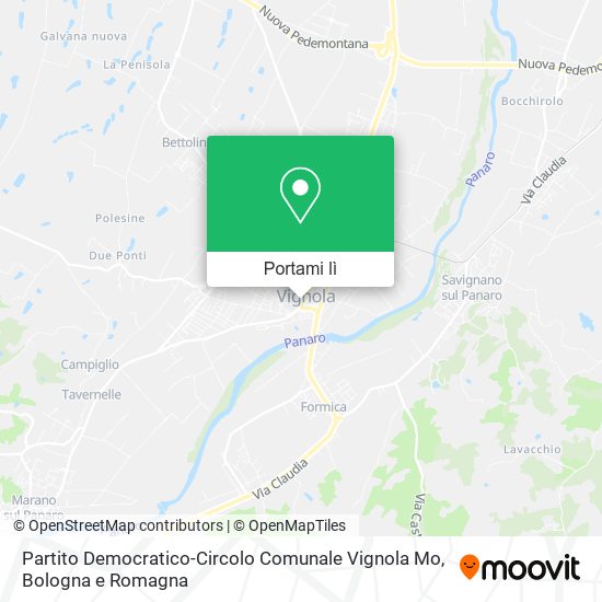 Mappa Partito Democratico-Circolo Comunale Vignola Mo