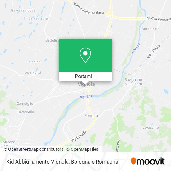Mappa Kid Abbigliamento Vignola