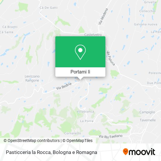 Mappa Pasticceria la Rocca