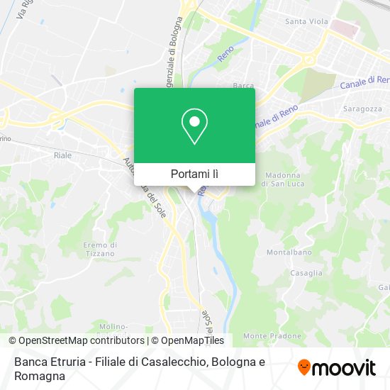 Mappa Banca Etruria - Filiale di Casalecchio