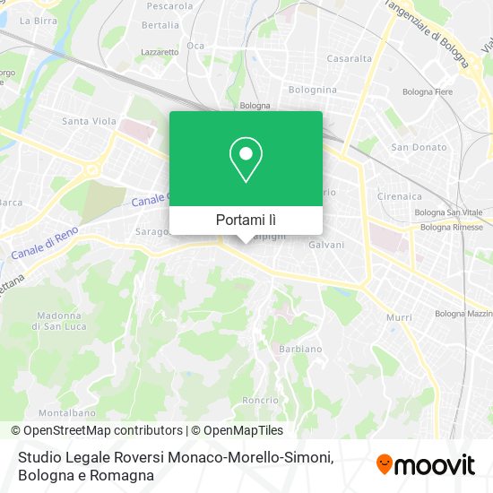 Mappa Studio Legale Roversi Monaco-Morello-Simoni