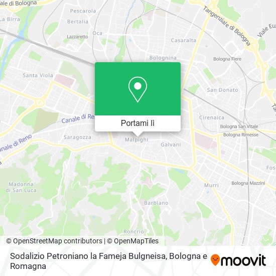 Mappa Sodalizio Petroniano la Fameja Bulgneisa