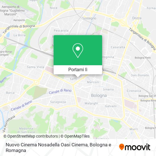Mappa Nuovo Cinema Nosadella Oasi Cinema