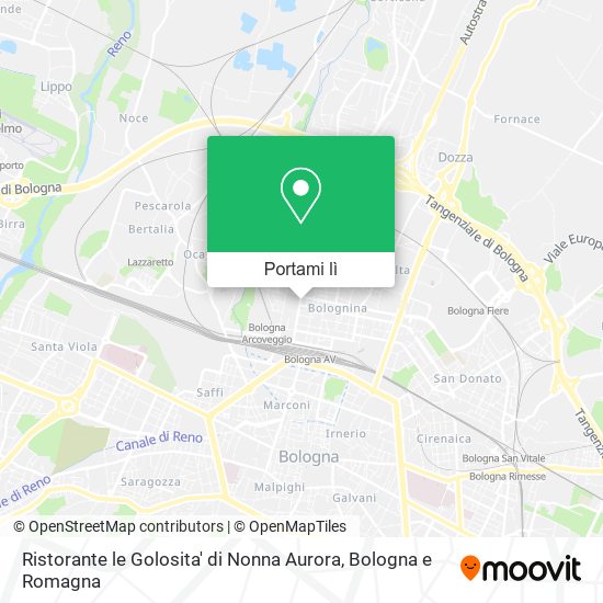 Mappa Ristorante le Golosita' di Nonna Aurora