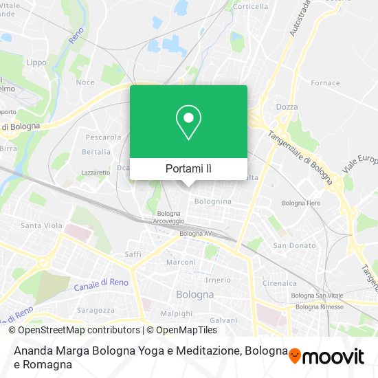 Mappa Ananda Marga Bologna Yoga e Meditazione