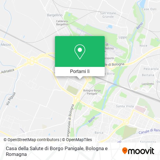 Mappa Casa della Salute di Borgo Panigale