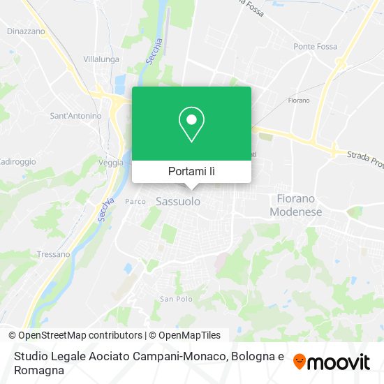 Mappa Studio Legale Aociato Campani-Monaco