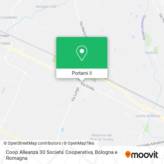 Mappa Coop Alleanza 30 Societa' Cooperativa