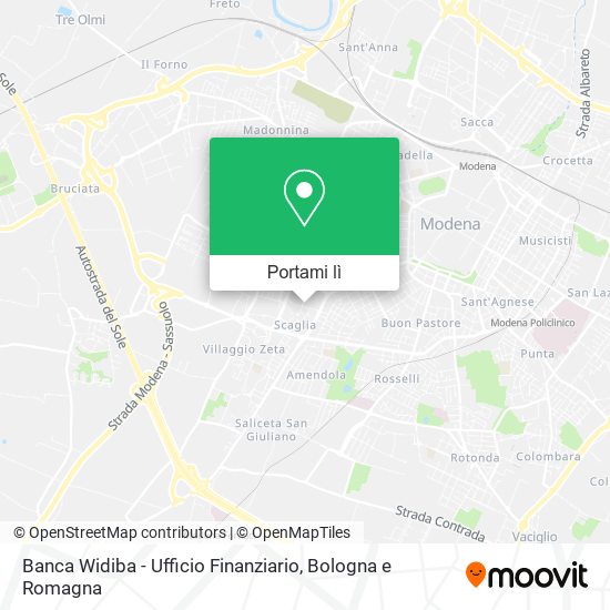 Mappa Banca Widiba - Ufficio Finanziario