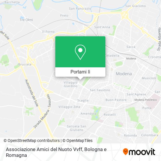 Mappa Associazione Amici del Nuoto Vvff