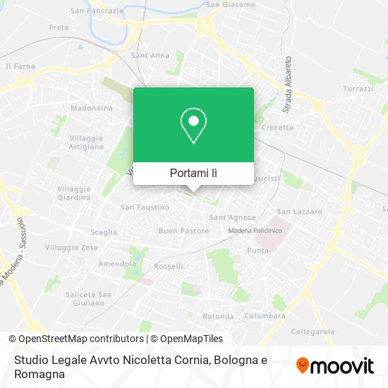 Mappa Studio Legale Avvto Nicoletta Cornia