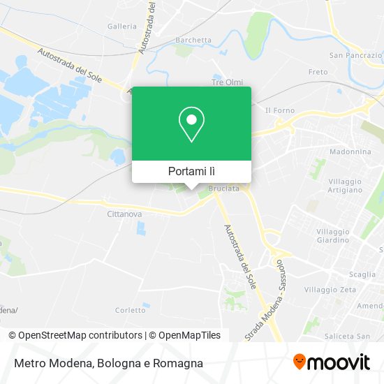Mappa Metro Modena