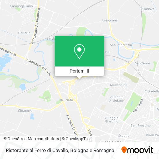 Mappa Ristorante al Ferro di Cavallo