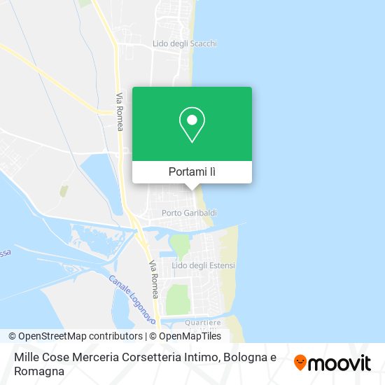 Mappa Mille Cose Merceria Corsetteria Intimo