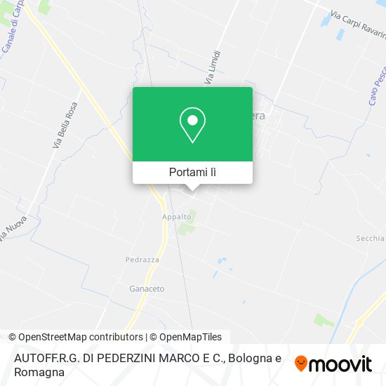 Mappa AUTOFF.R.G. DI PEDERZINI MARCO E C.