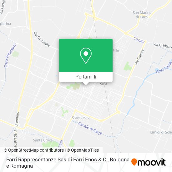 Mappa Farri Rappresentanze Sas di Farri Enos & C.