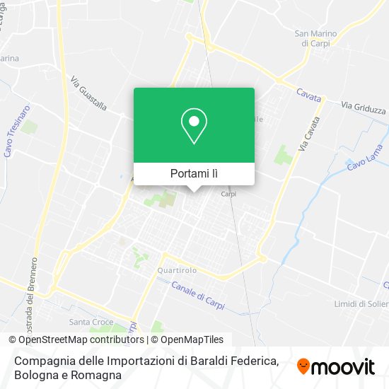 Mappa Compagnia delle Importazioni di Baraldi Federica