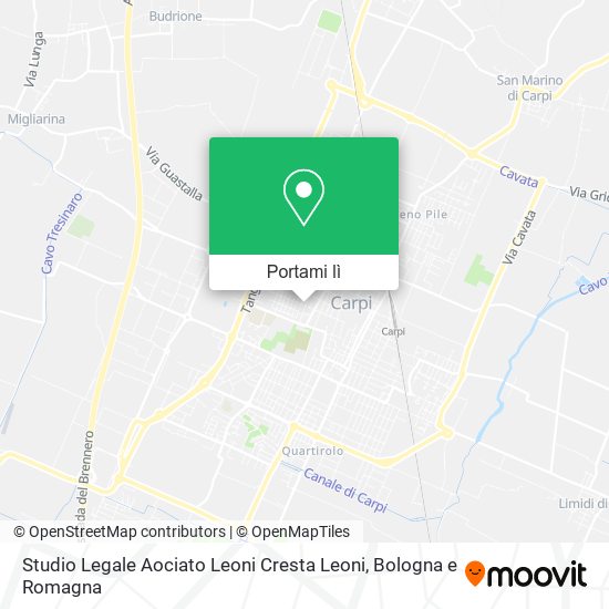 Mappa Studio Legale Aociato Leoni Cresta Leoni