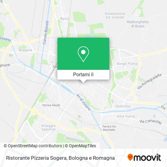 Mappa Ristorante Pizzeria Sogera