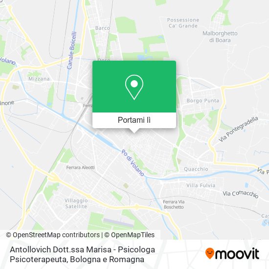 Mappa Antollovich Dott.ssa Marisa - Psicologa Psicoterapeuta