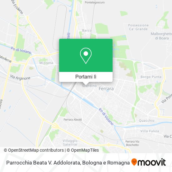 Mappa Parrocchia Beata V. Addolorata
